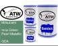 Preview: Mitsubishi, Inca Green Pearl Metallic, GDA: 500ml Lackdose + 500ml Klarlack + 250ml Härter - Set, von ATW Autoteile West.